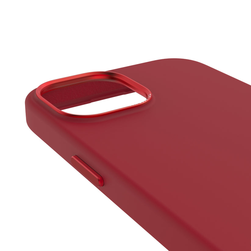 Obudowa ochronna silikonowa Decoded kompatybilna z MagSafe - do iPhone 15 Plus bordowa