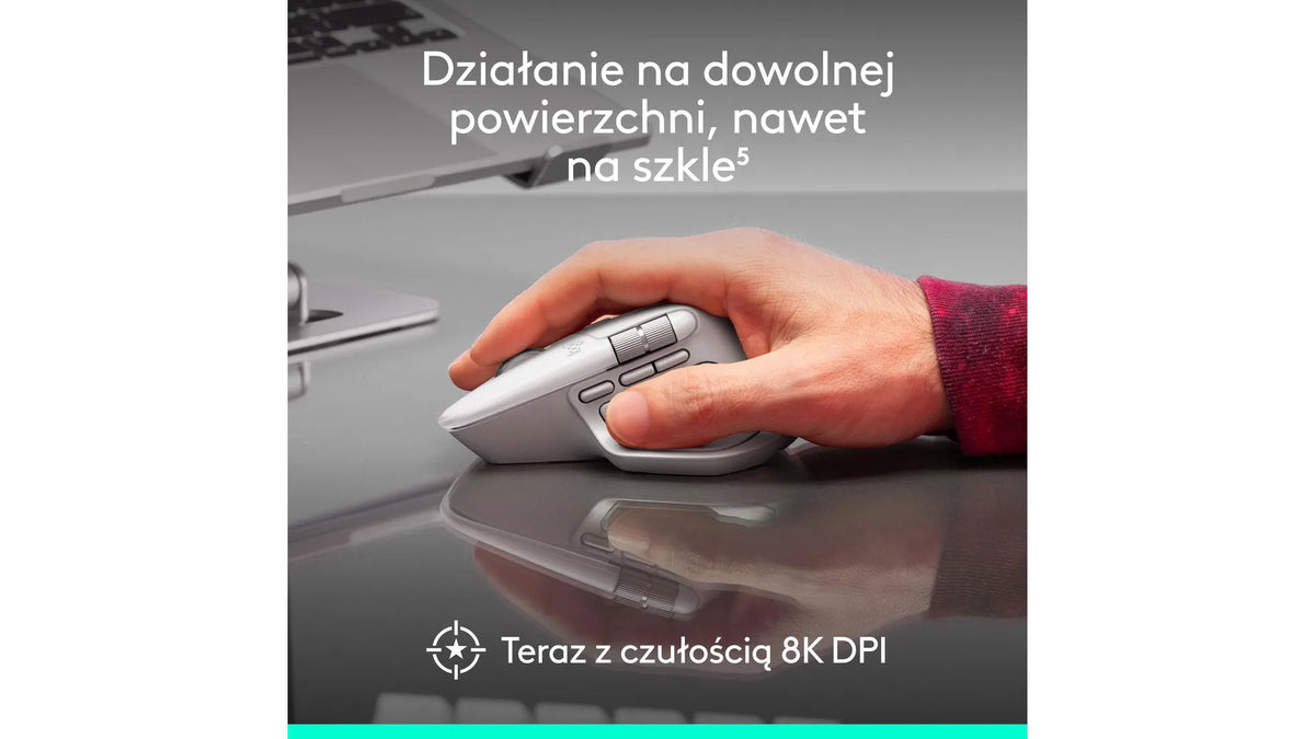 Logitech MX Master 4 for Mac - bezprzewodowa mysz srebrna