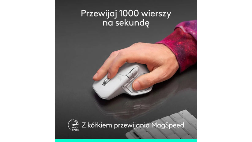 Logitech MX Master 4 for Mac - bezprzewodowa mysz srebrna