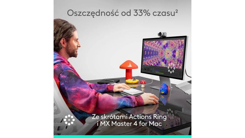 Logitech MX Master 4 for Mac - bezprzewodowa mysz czarna
