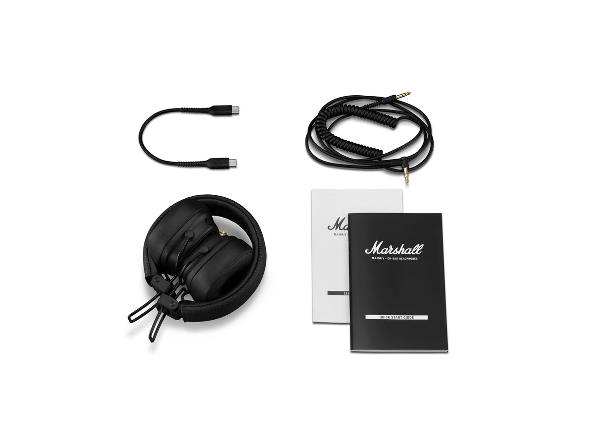 Marshall Major V Bluetooth - słuchawki czarne