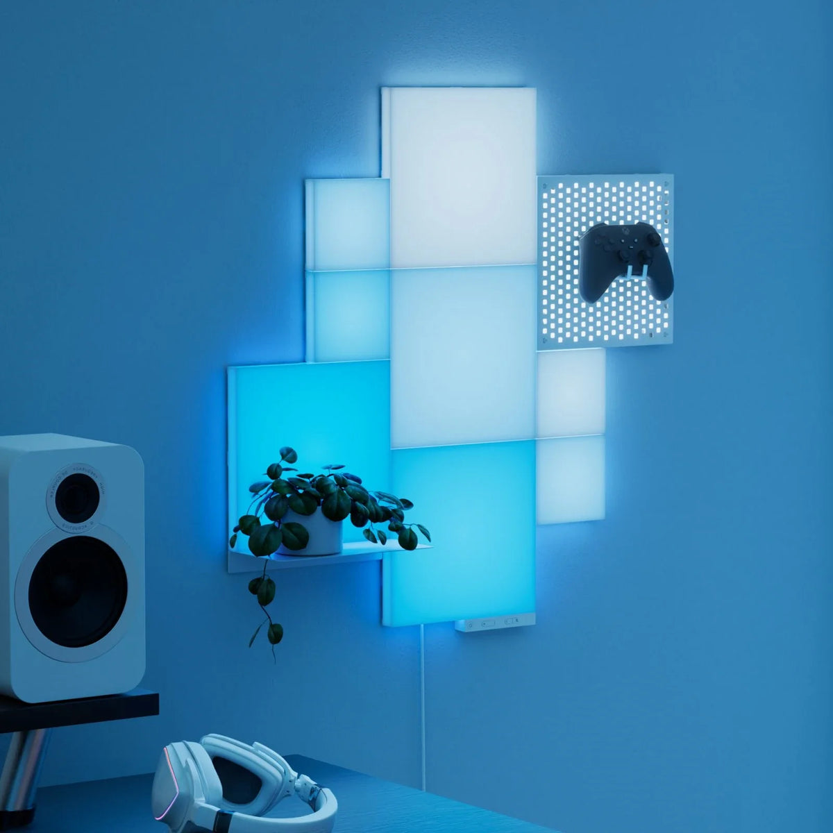 Nanoleaf Blocks Combo Starter Kit - panele świetlne (10 sztuk, 1 kontroler)