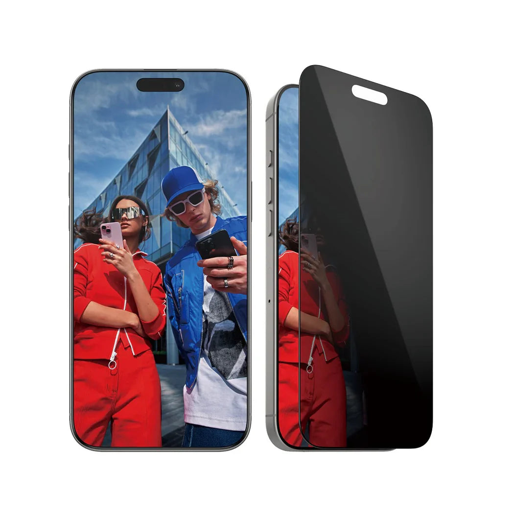 PanzerGlass Privacy Screen Protector Ultra-Wide Fit - szkło prywatyzujące do iPhone 16 Pro Max czarna ramka