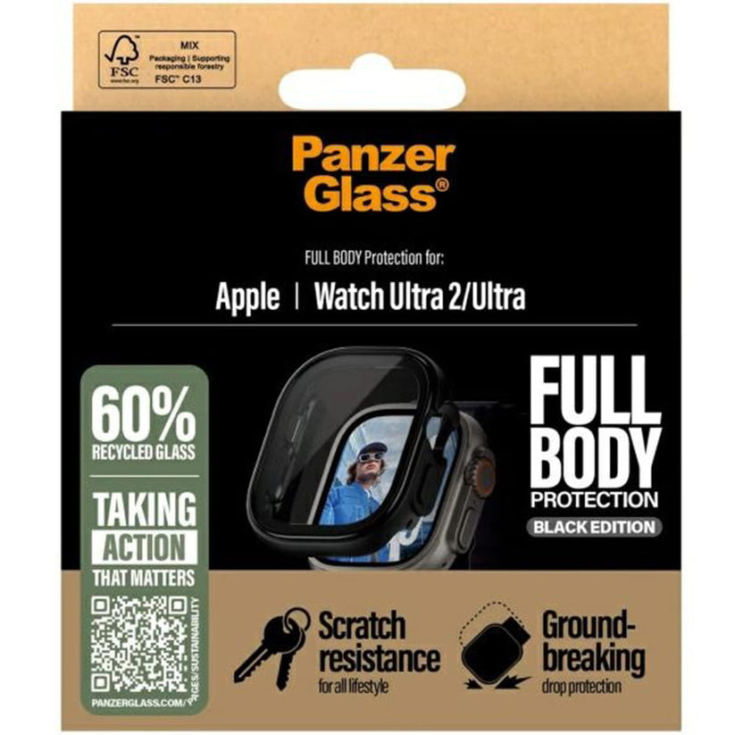 PanzerGlass Snappie Full Body - osłona do Apple Watch Ultra Ultra 2 Ultra 3 49mm czarna