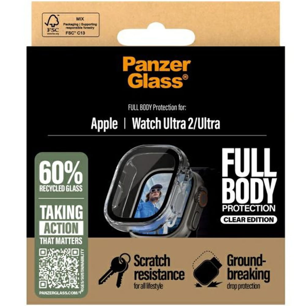 PanzerGlass Snappie Full Body - osłona do Apple Watch Ultra Ultra 2 Ultra 3 49mm przeźroczysta