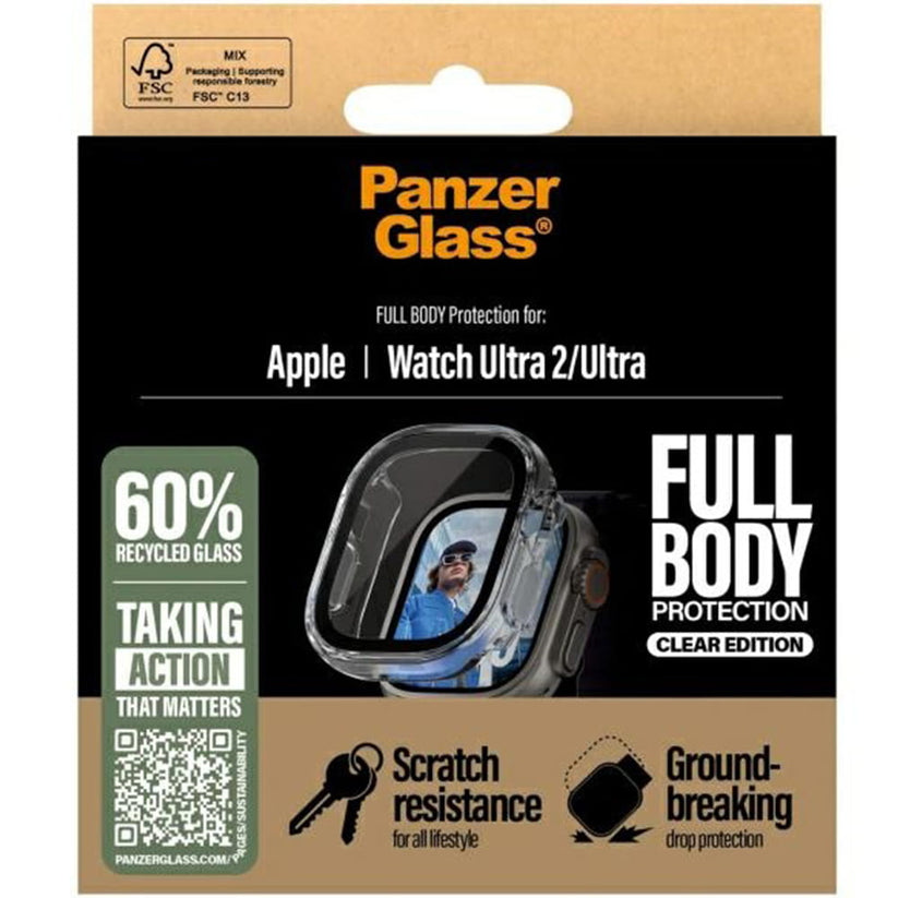 PanzerGlass Snappie Full Body - osłona do Apple Watch Ultra Ultra 2 Ultra 3 49mm przeźroczysta