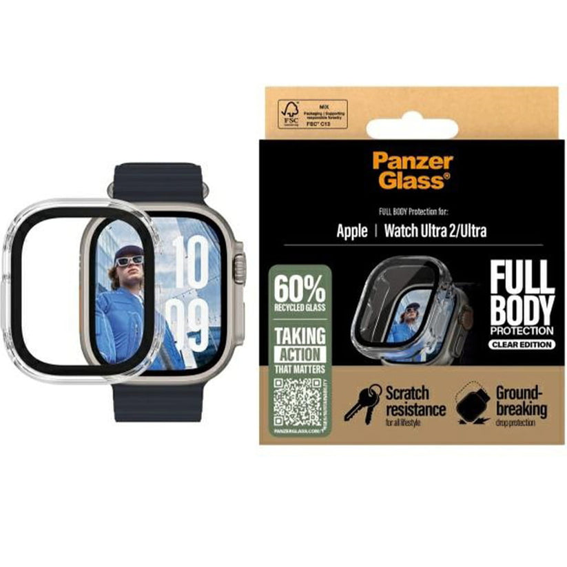 PanzerGlass Snappie Full Body - osłona do Apple Watch Ultra Ultra 2 Ultra 3 49mm przeźroczysta