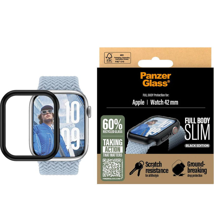PanzerGlass Snappie Full Body - osłona do Apple Watch 10 11 42mm czarna