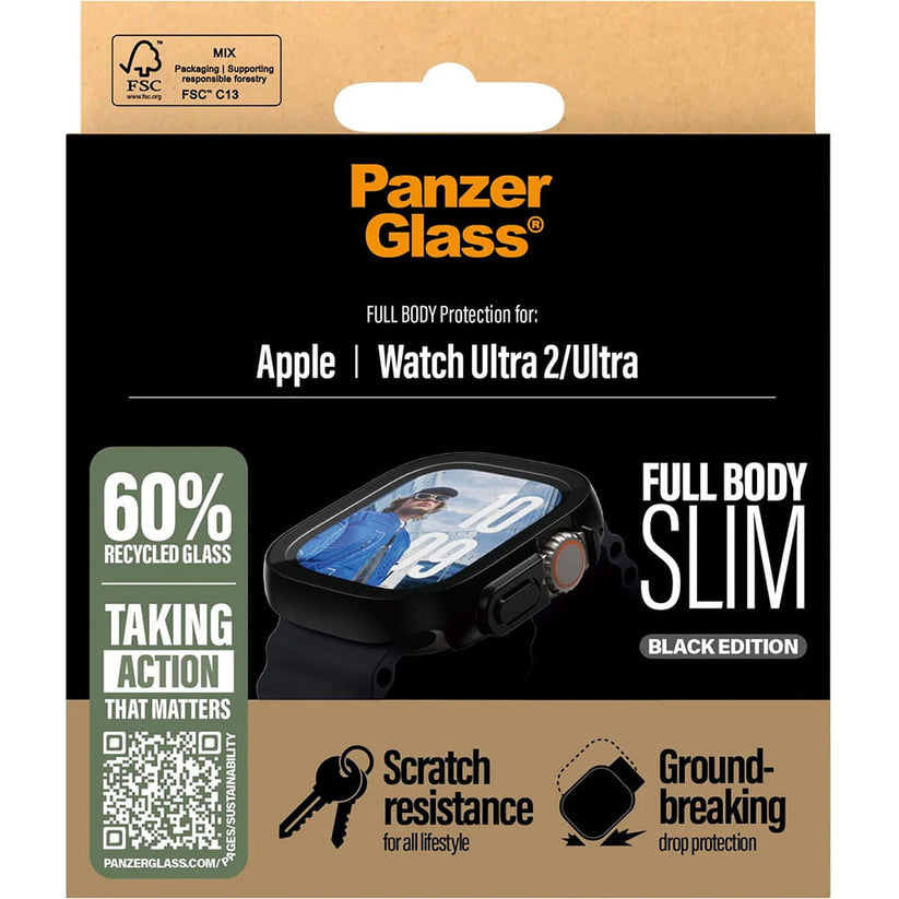 PanzerGlass Full Body Slim - osłona do Apple Watch Ultra Ultra 2 Ultra 3 49mm czarna