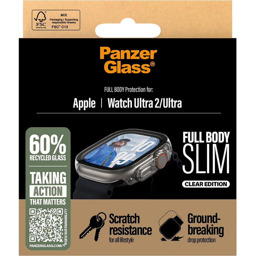 PanzerGlass Full Body Slim - osłona do Apple Watch Ultra Ultra 2 Ultra 3 49mm przeźroczysta