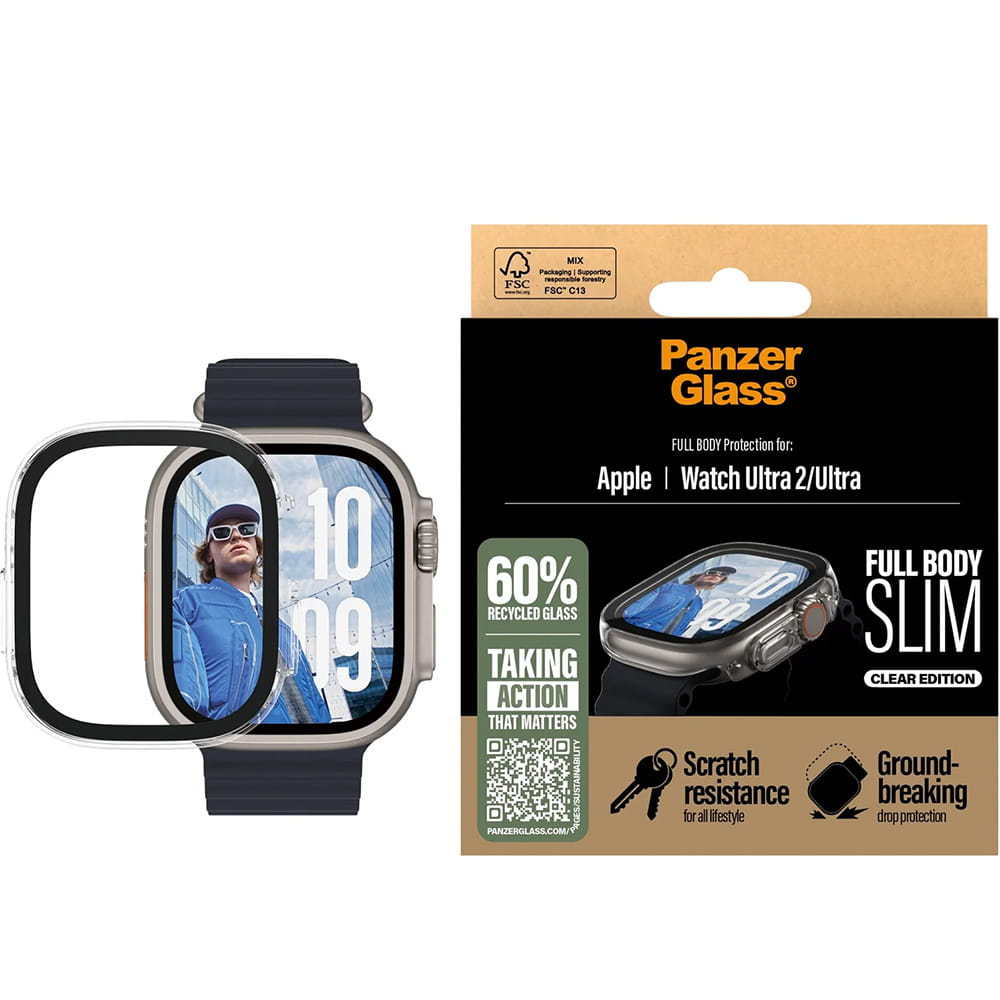 PanzerGlass Full Body Slim - osłona do Apple Watch Ultra Ultra 2 Ultra 3 49mm przeźroczysta