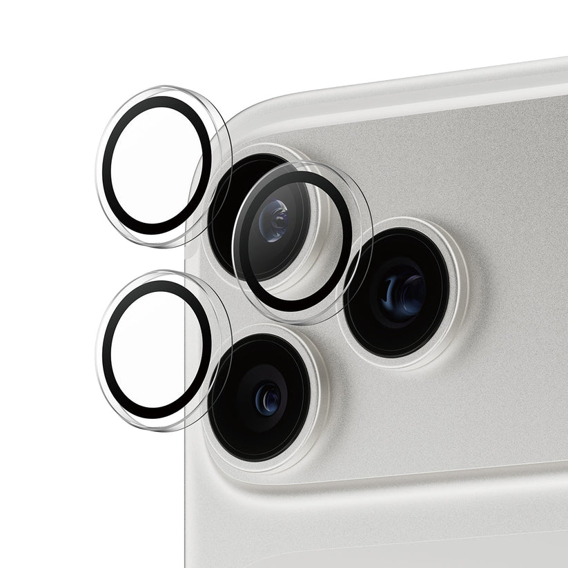 PanzerGlass Hoops Transparent Camera Lens Protector - osłonki na obiektywy do iPhone 16 Pro 16 Pro Max 17 Pro 17 Pro Max