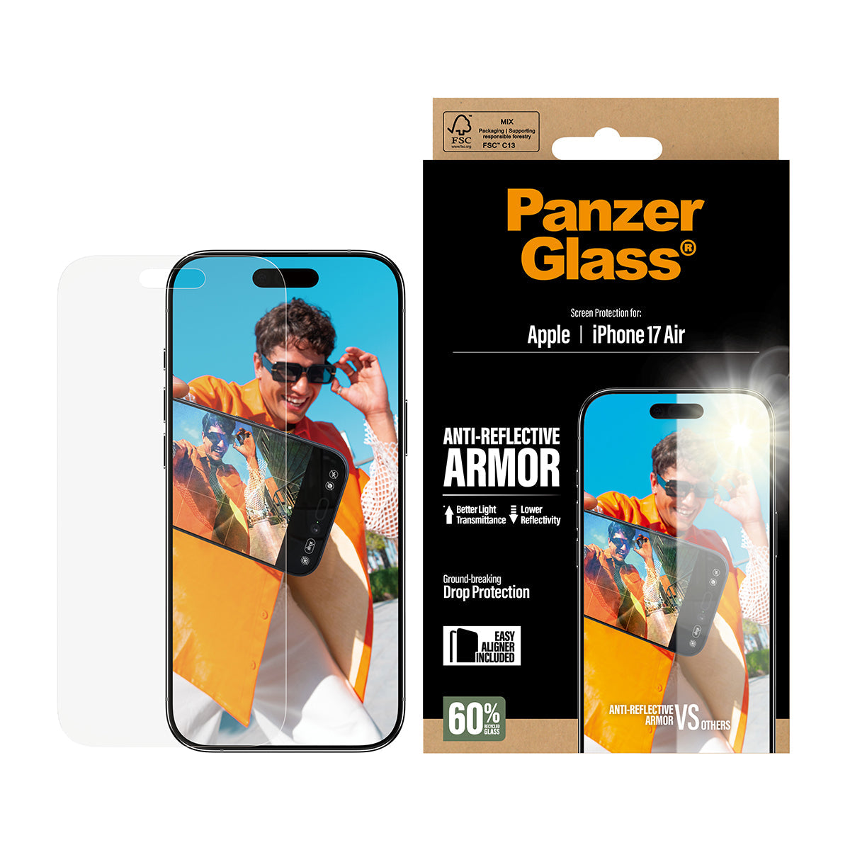 PanzerGlass Anti-Reflective Armor Screen Protector - szkło antyrefleksyjne do iPhone Air