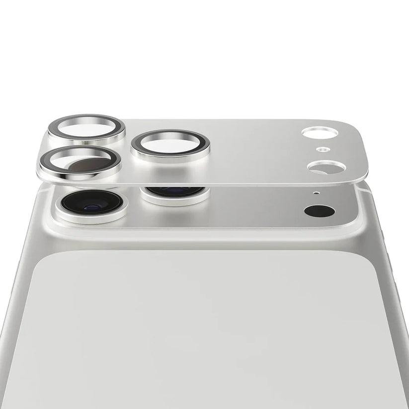 PanzerGlass Fender Camera Protector - osłona na aparat do iPhone 17 Pro Max srebrna