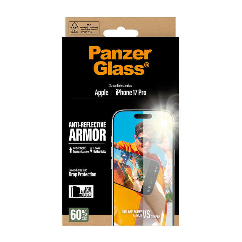 PanzerGlass Anti-Reflective Armor Screen Protector - szkło antyrefleksyjne do iPhone 17 Pro