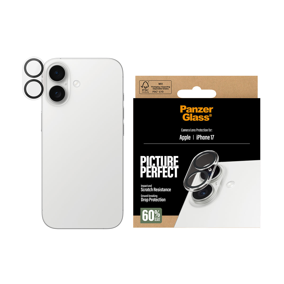 PanzerGlass PicturePerfect Camera Lens Protector - osłona na aparat do iPhone 17