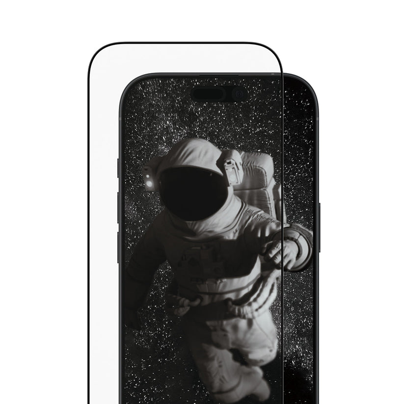 PanzerGlass Ceramic II Screen Protector Ultra Wide Fit - szkło ceramiczne do iPhone 16 Pro 17 czarna ramka