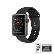 Crong Liquid Band - Pasek Apple Watch 44 45 46 49 mm czarny