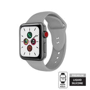 Crong Liquid Band - Pasek Apple Watch 44 45 46 49 mm szary