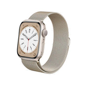 Crong Milano Steel – Pasek ze stali nierdzewnej do Apple Watch 38 40 41 42 mm szampański