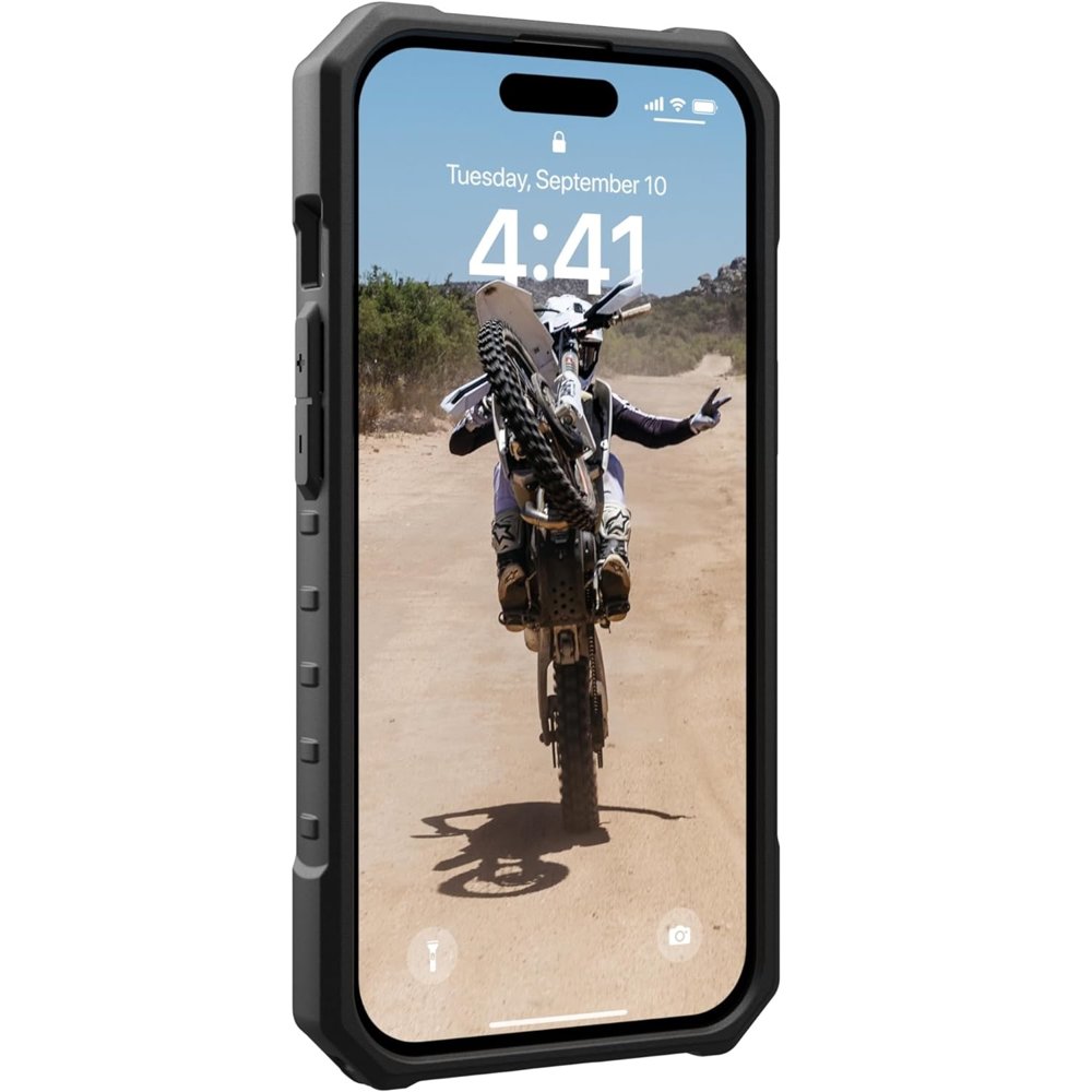 Obudowa ochronna UAG Pathfinder Magsafe - do iPhone 15 Plus przezroczysta - czarna ramka