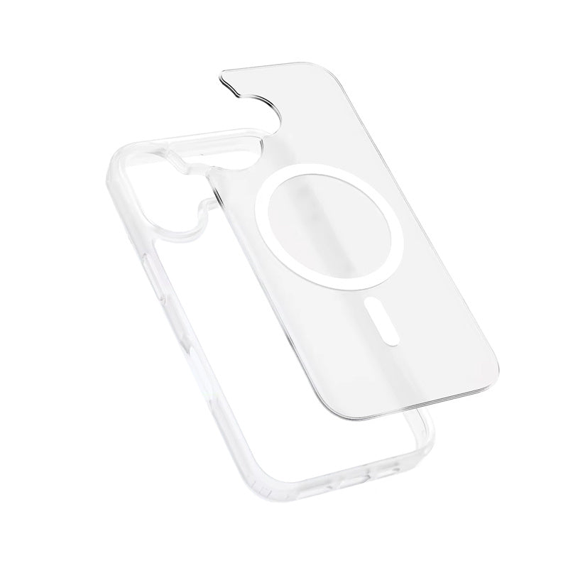 Crong Hybrid Matte Magnetic - MagSafe Case iPhone 17 przezroczyste matowe