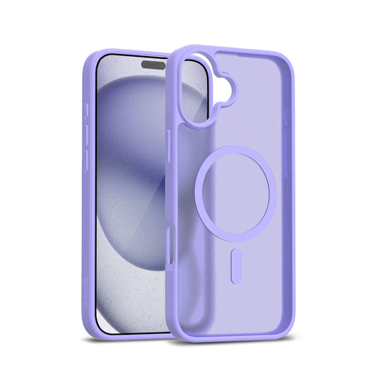 Crong Hybrid Matte Magnetic - MagSafe Case iPhone 17 lawendowe matowe