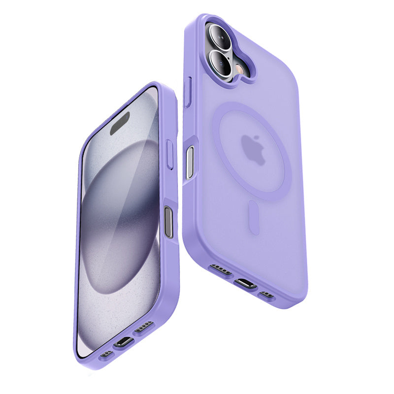 Crong Hybrid Matte Magnetic - MagSafe Case iPhone 17 lawendowe matowe