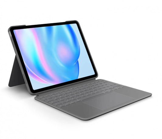 Logitech Combo Touch - etui z klawiaturą US do iPad Air 11" M2 (2024) M3 (2025) szare