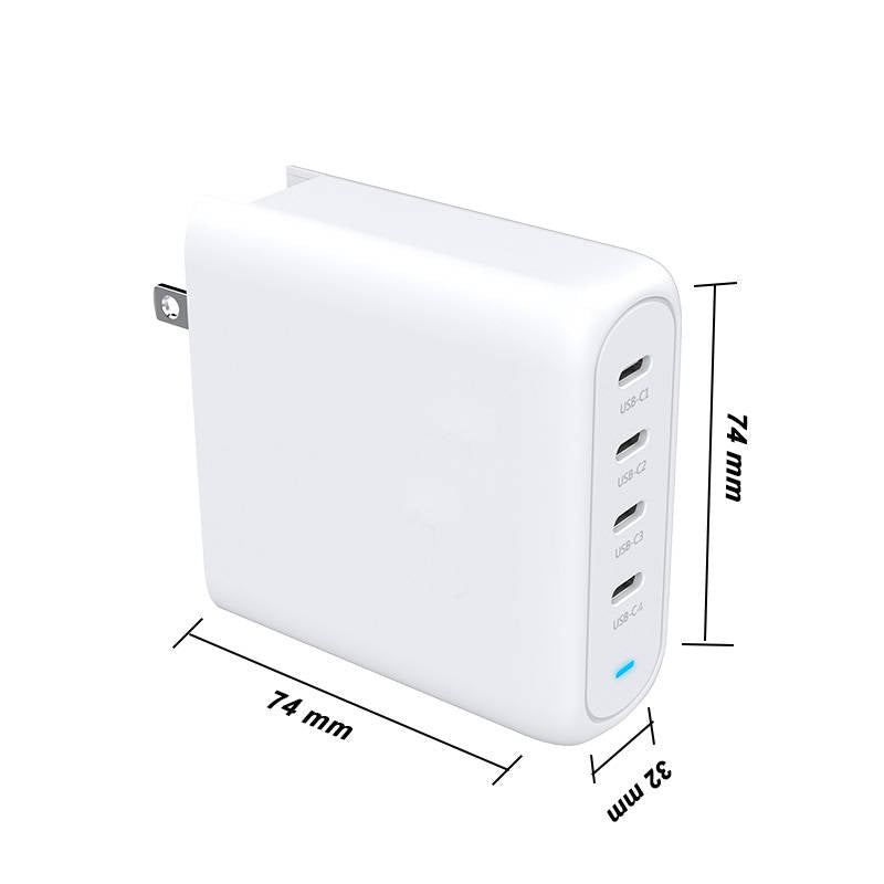 Hi5 135W PD Adapter 4x USB-C 100W Max on OnePort biały