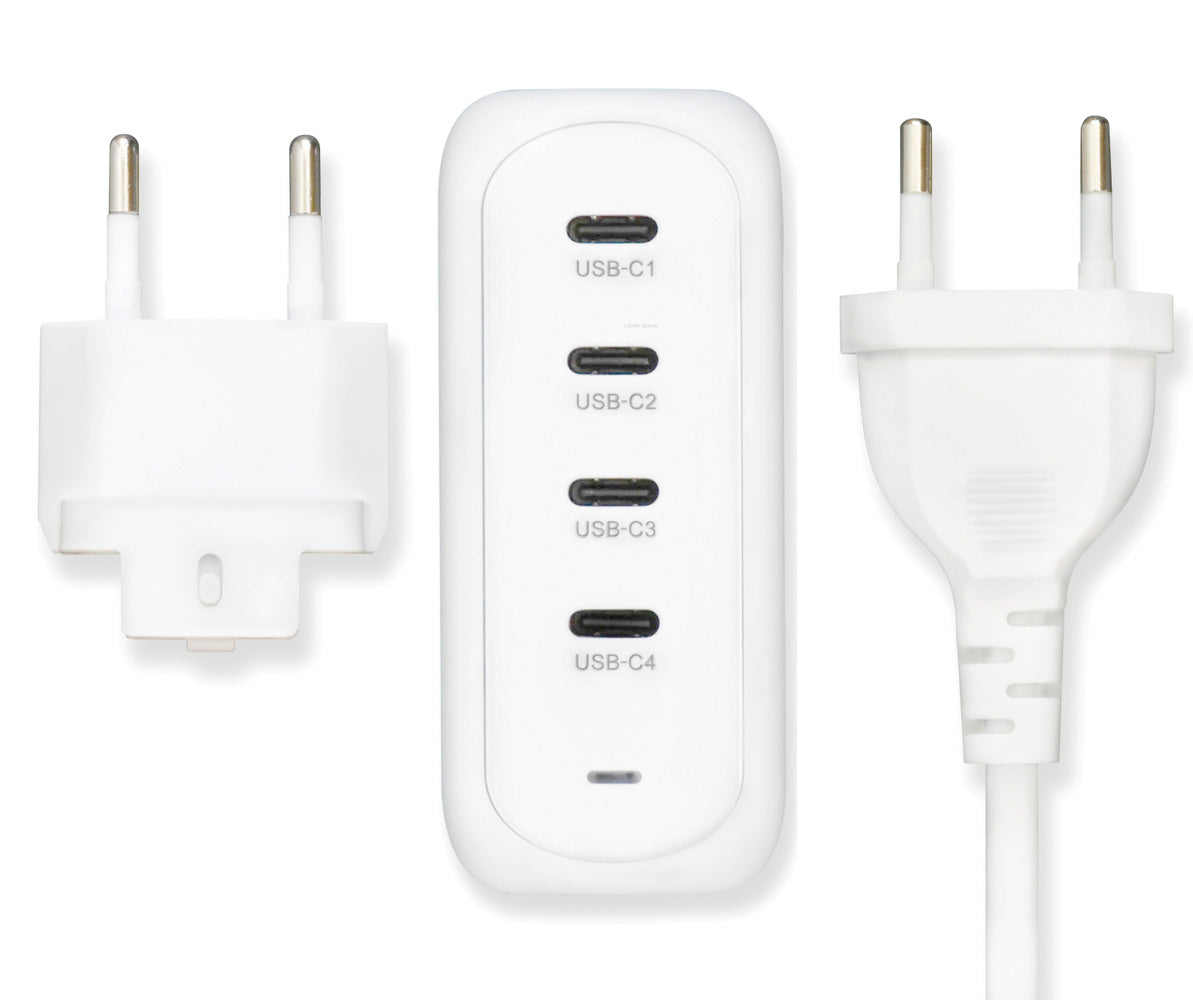 Hi5 135W PD Adapter 4x USB-C 100W Max on OnePort biały