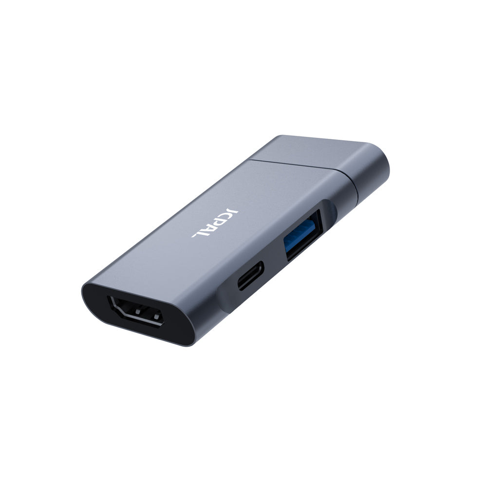 JCPAL USB-C 3-in-1 Travel Hub - hub HDMI PD USB-A 3.0