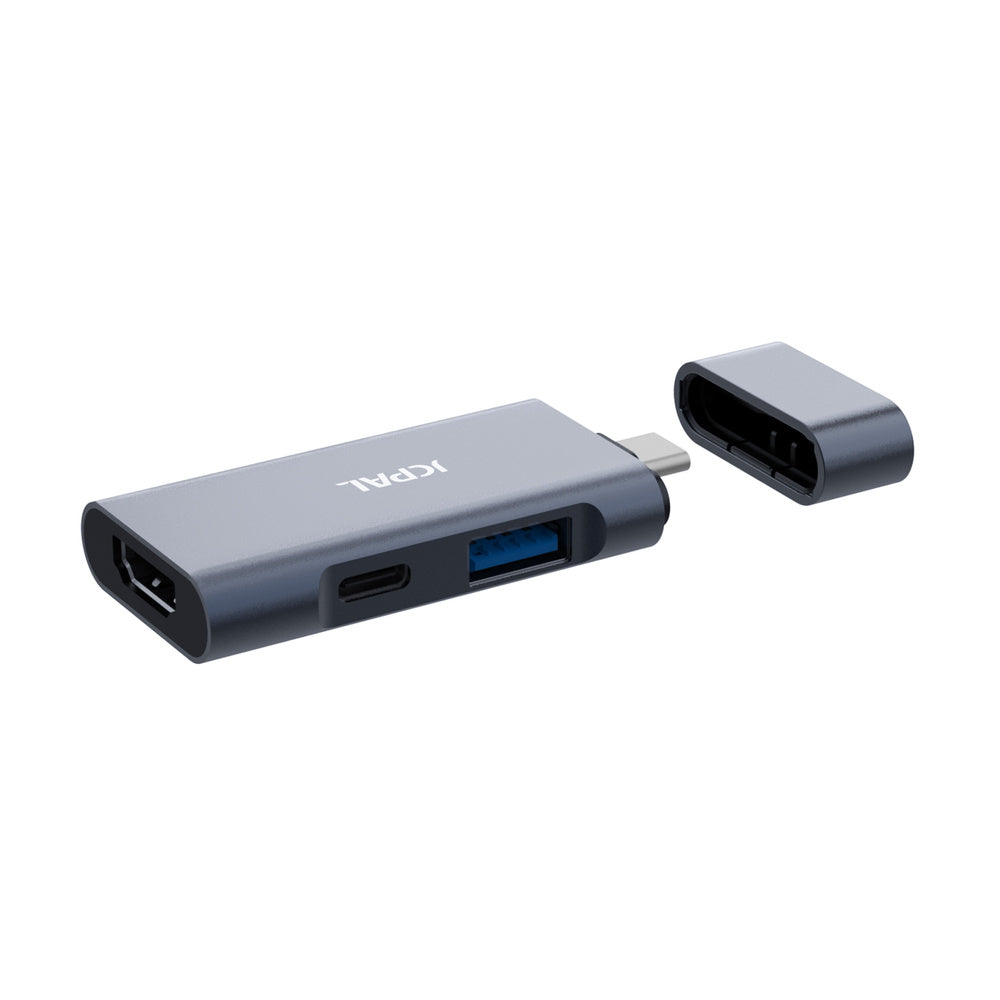 JCPAL USB-C 3-in-1 Travel Hub - hub HDMI PD USB-A 3.0