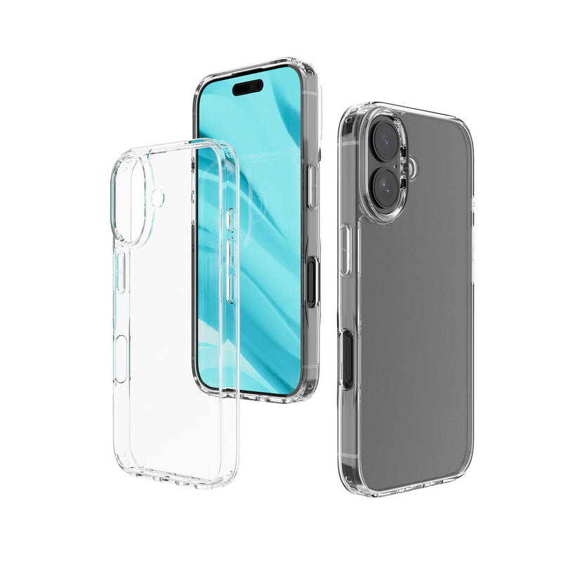 JCPal iGuard DualPro Case - etui do iPhone 16 Plus przeźroczyste