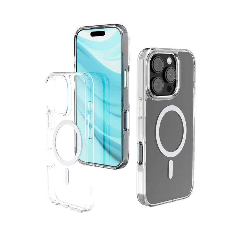JCPal iGuard DualPro MagSafe Compatible Case - etui MagSafe do iPhone 16 Pro Max przeźroczyste