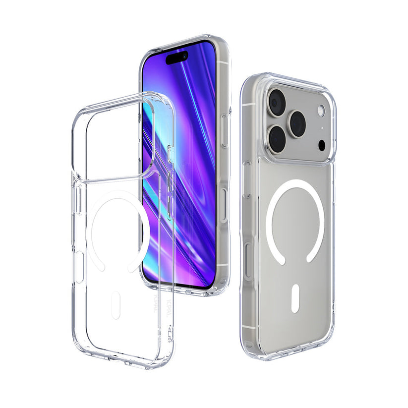 JCPal DualPro MagSafe Compatible Case - etui MagSafe do iPhone 17 Pro Max przeźroczyste