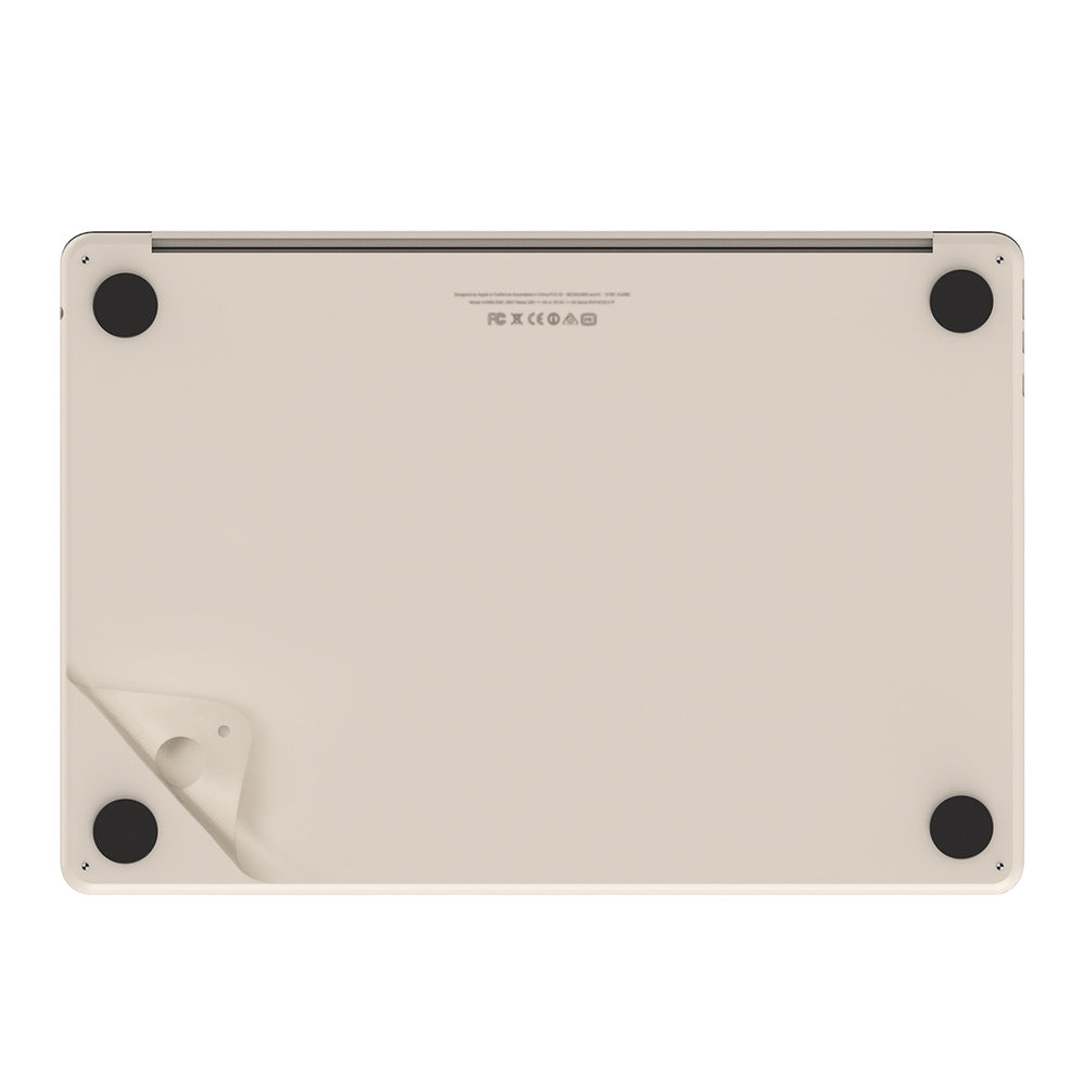 JCPal MacGuard 2in1 Skin Set do MacBook Air 15" M2 M3 M4 Starlight