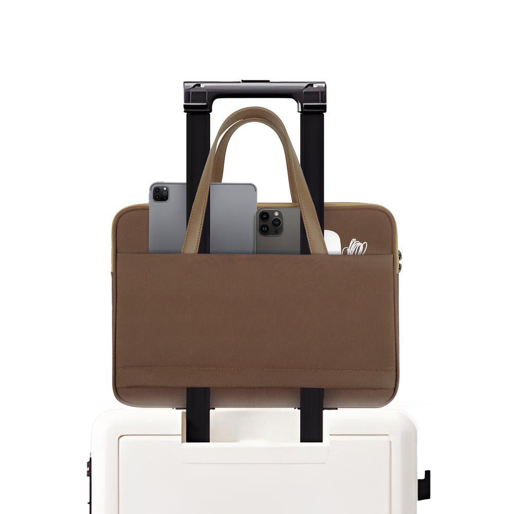 JCPal Milan Briefcase Sleeve - torba do MacBook 13 14" brązowa