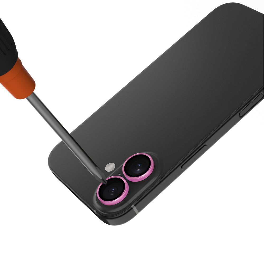 JCPal Preserver Camera Lens Protector - osłony na obiektywy do iPhone 16 16 Plus różowe