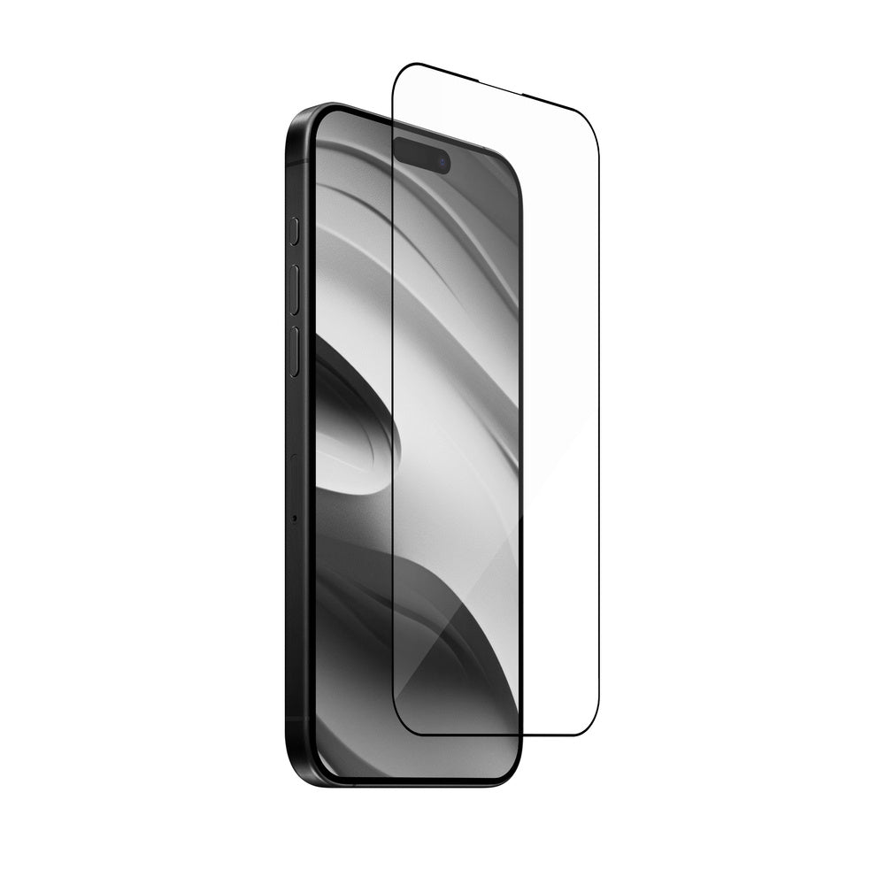 JCPal Preserver Tempered Glass Screen Protector - szkło hartowane do iPhone 16 Plus czarna ramka