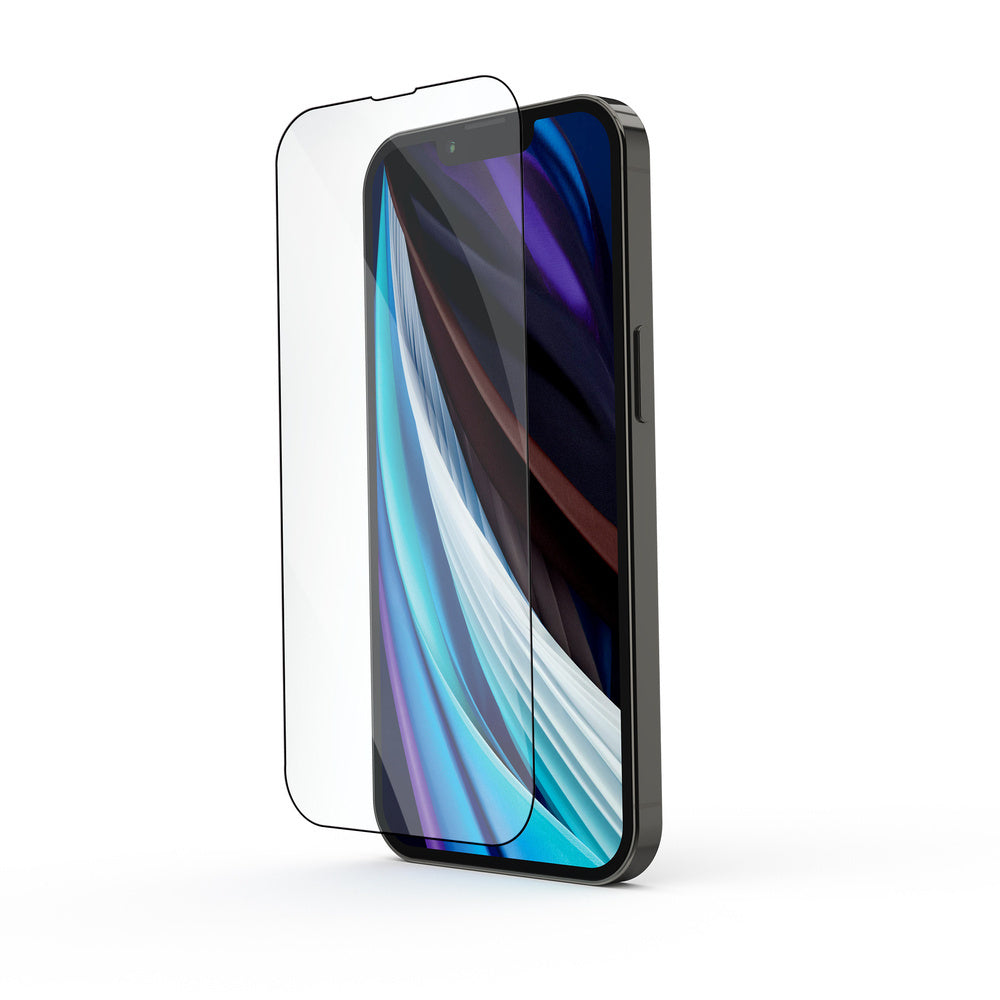 JCPal Preserver Tempered Glass Screen Protector - szkło hartowane do iPhone 17e 16e 14 13 Pro 13 czarna ramka