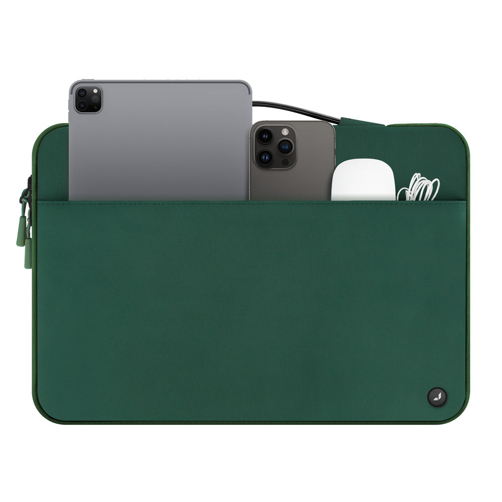 JCPal Nylon Business Style Sleeve - etui do MacBook 13 14" zielone
