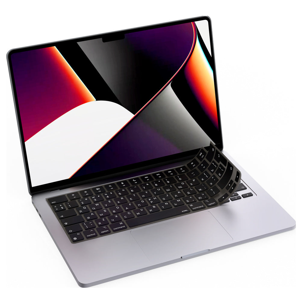 JCPal VerSkin w. KeyBoard Layout Ukrainian Russian do MacBook Air 13" M2-M4 Pro 14" M1-M4 Air 15" M2-M4 Pro 16" M1-M4