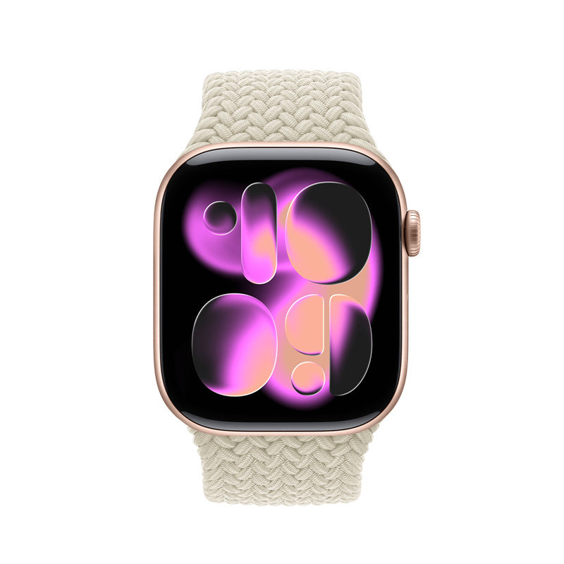 Crong Wave Band - pleciony pasek do Apple Watch 38/40/41/42 mm beżowy