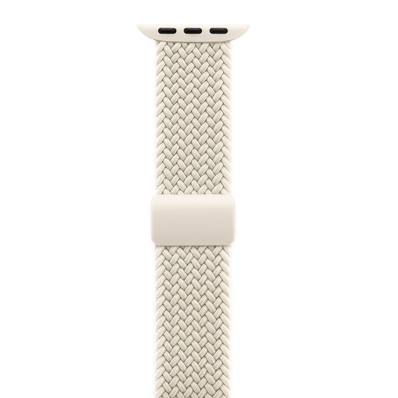 Crong Wave Band - pleciony pasek do Apple Watch 38/40/41/42 mm beżowy