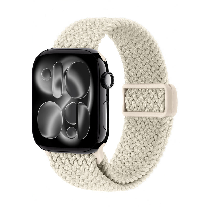 Crong Wave Band - pleciony pasek do Apple Watch 38/40/41/42 mm beżowy