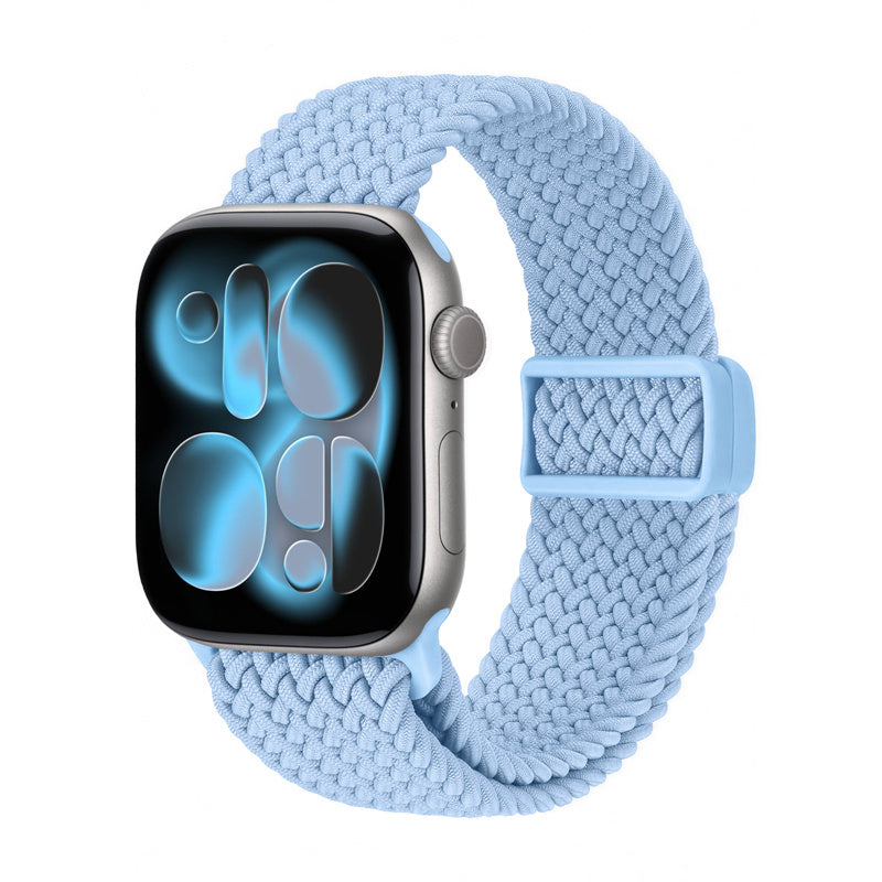 Crong Wave Band - pleciony pasek do Apple Watch 38/40/41/42 mm błękitny