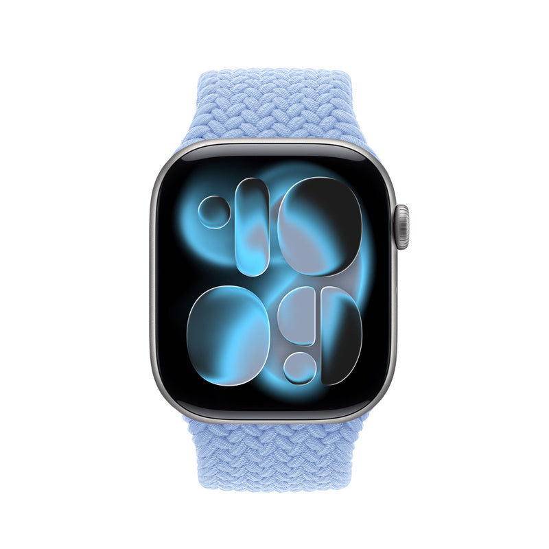 Crong Wave Band - pleciony pasek do Apple Watch 38/40/41/42 mm błękitny