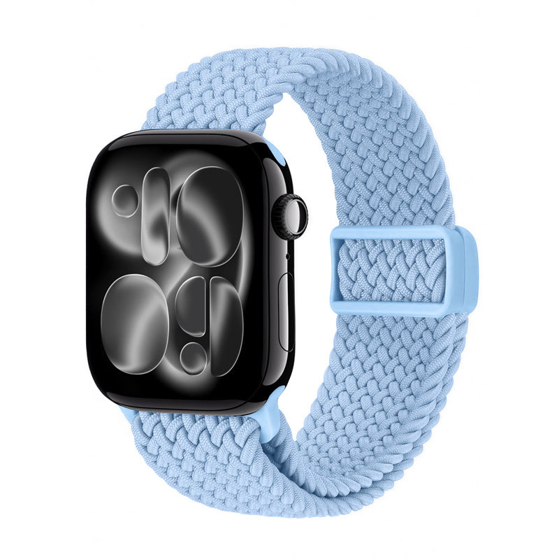 Crong Wave Band - pleciony pasek do Apple Watch 38/40/41/42 mm błękitny