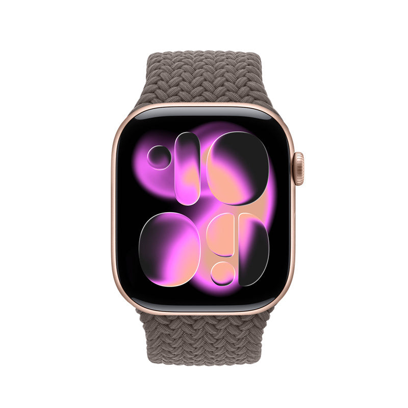 Crong Wave Band - pleciony pasek do Apple Watch 38/40/41/42 mm brązowy